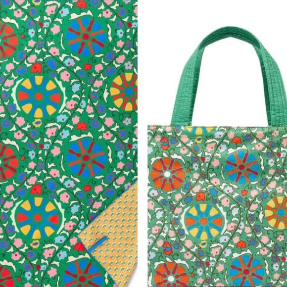 NWT RHODE Zinnia Print Beach Towel & Tote Bag Set - Picture 1 of 7